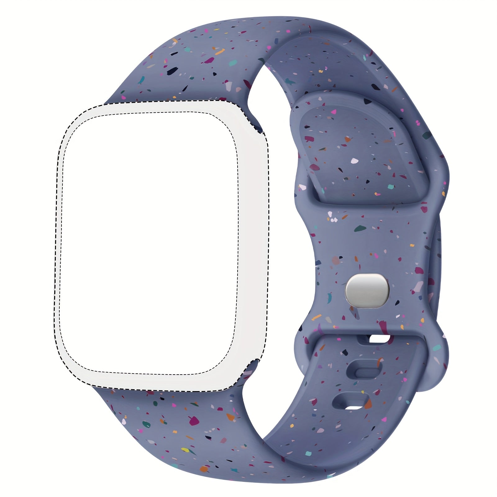 Silicone Smartwatch Bands for Men and Women Compatible with iWatch Series 1-10 38mm 40mm 41mm 42mm 44mm 45mm 46mm 49mm