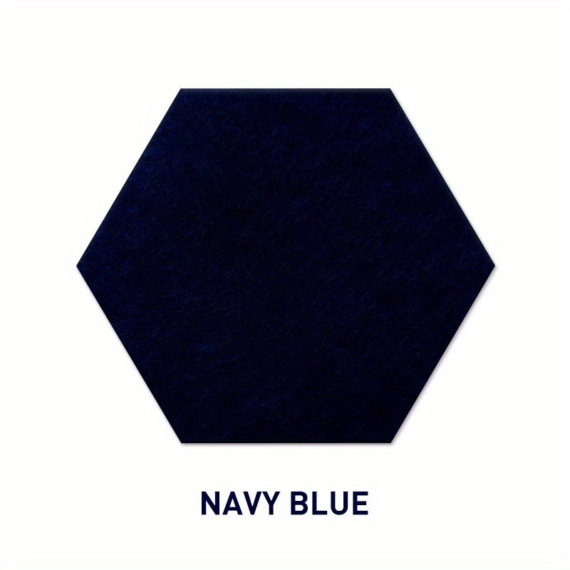 Set of 10 Hexagonal Soundproofing Wall Stickers Acoustic Panels for Bedrooms Offices Studios