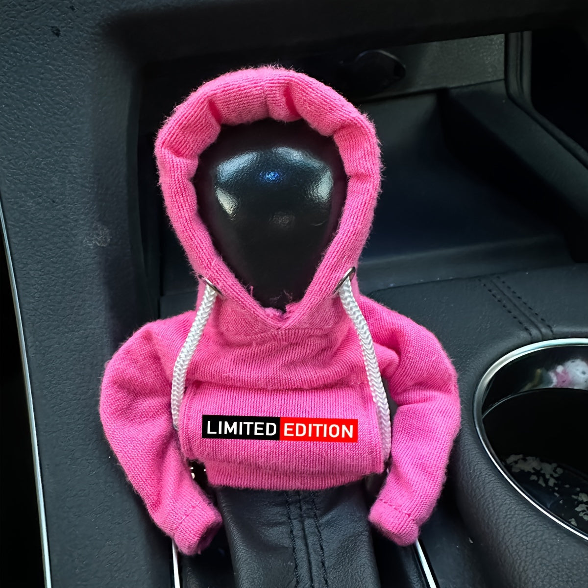 Universal Car Gear Shift Knob Cover Hoodie Leather Manual Handle Decoration