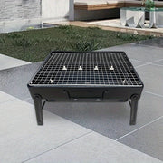 Tashqarida sayohat qilish va bog' BBQ uchun portativ ko'mir grill, bukiladigan, kichik dizayn va yog'och ko'mir grill bilan. BBQ uchun ideal.