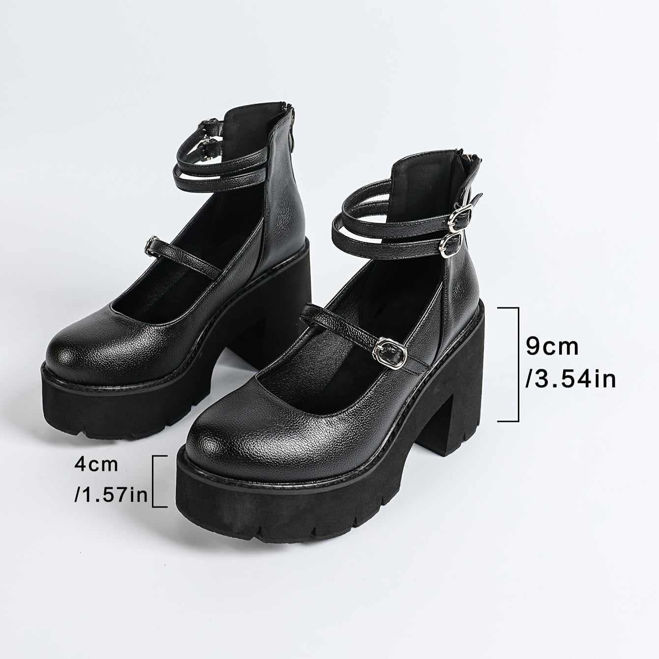 1pr Ayollar uchun O'rta Bo'yli Moda Botinkalari - Bir Rangli, Qulay, Sirpanmaydigan, Dumaloq Boshli, Kichik Kaltak, Sun'iy Charm, Gumus Taglik - Kuz/Qish Yuqori To'piq Botinkalari, Zipper Yopilishi, Matoli Ichki Qism