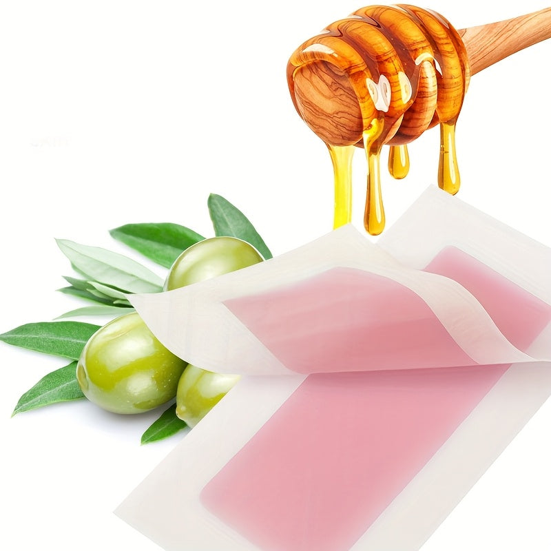 Женские/мужские восковые полоски для губ, бороды, бровей, бикини - 20 штук