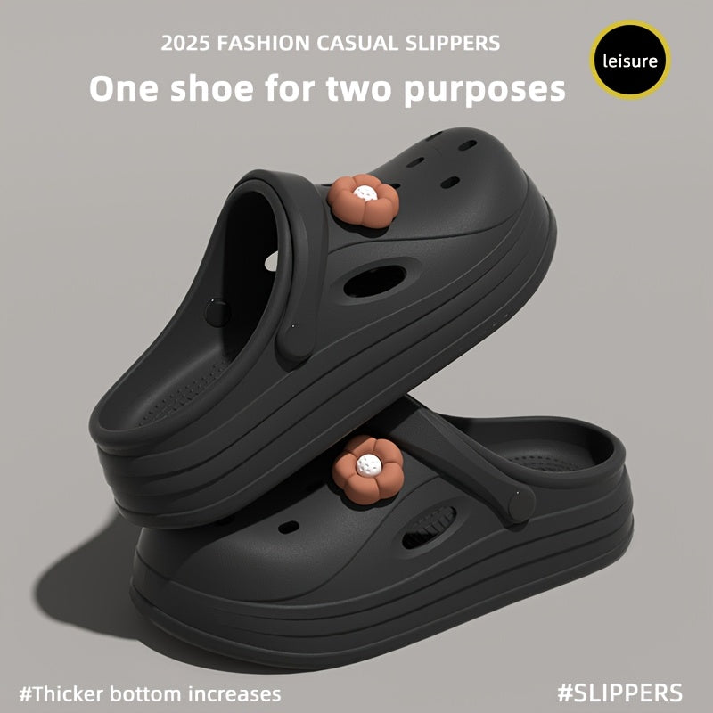 Women Casual EVA Mules and Clogs Open Toe Non-Slip Beach Shoes