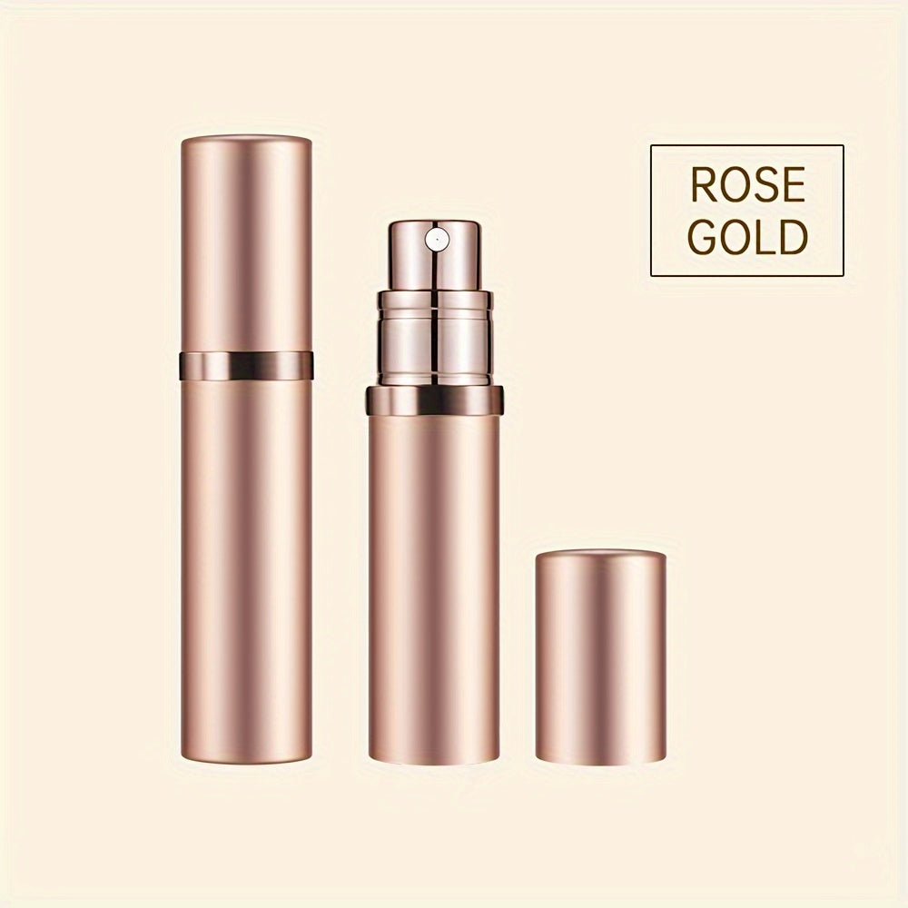 5ml Aluminum Alloy Travel Perfume Bottle with Nano Mist Nozzle and Two Conversion Heads