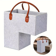 Cesta de almacenamiento plegable para escaleras con alfombra con asa para ropa, libros y electrónicos
