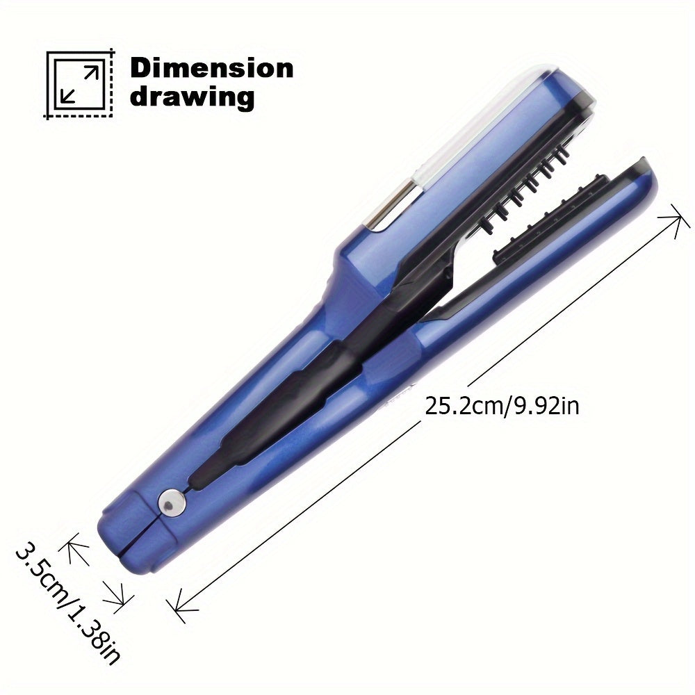 Electric Hair Trimmer with Split End Cutter Dual Blade Head USB Rechargeable Type-C Charging