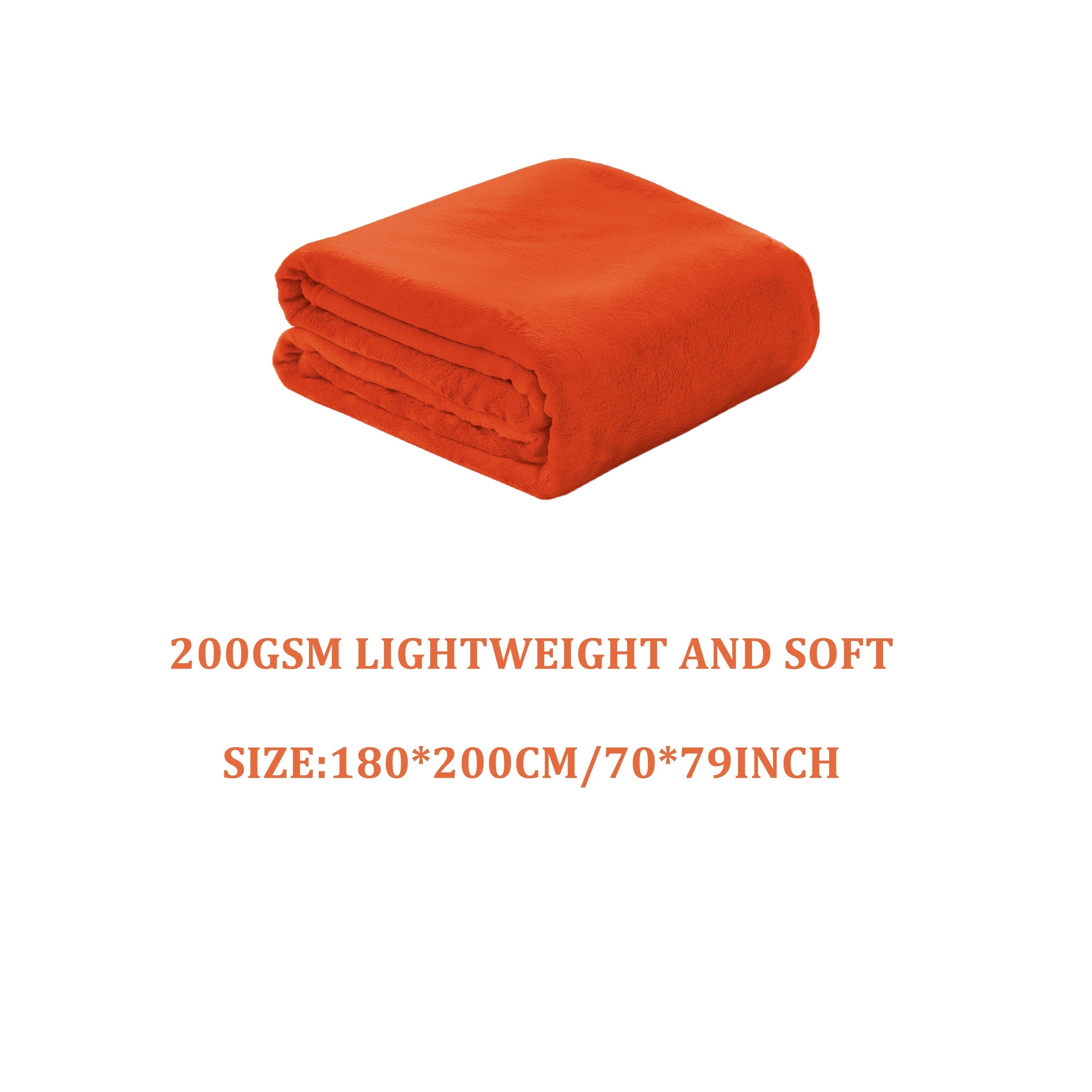 Solid Flannel Blanket 200G Single Piece