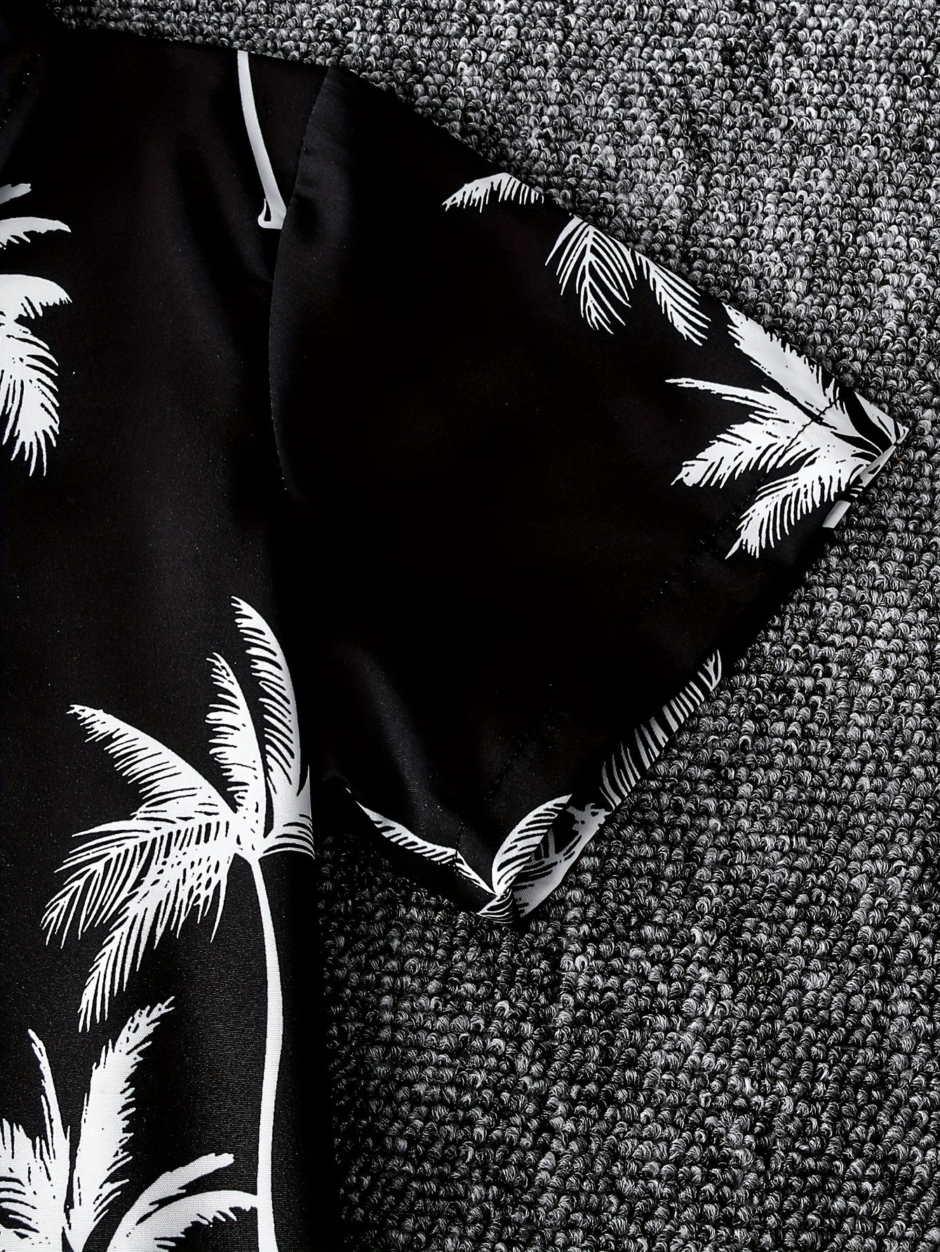 Boys Summer Cotton Tree Graphic Print Short Sleeve Shirt and Shorts Set