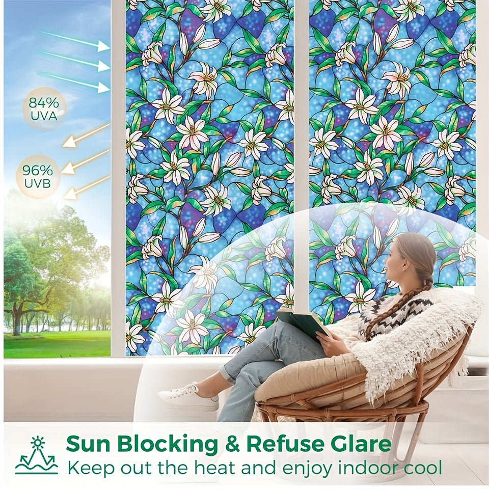 Zamonaviy Orchid oynasi filmi 10mil PVC maxfiylik dekorasi rangli shisha effekti