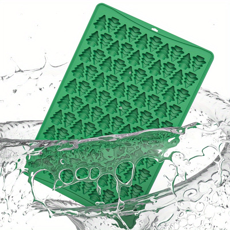 Mini Christmas Tree Chocolate Mold 100 Cavity Silicone for Candy and Fondant