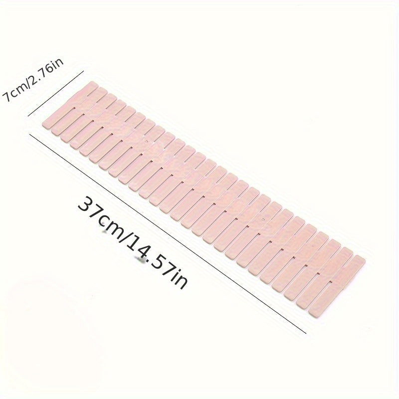 Adjustable Plastic Drawer Organizer Set for Underwear Socks Ties Scarves 4-Piece