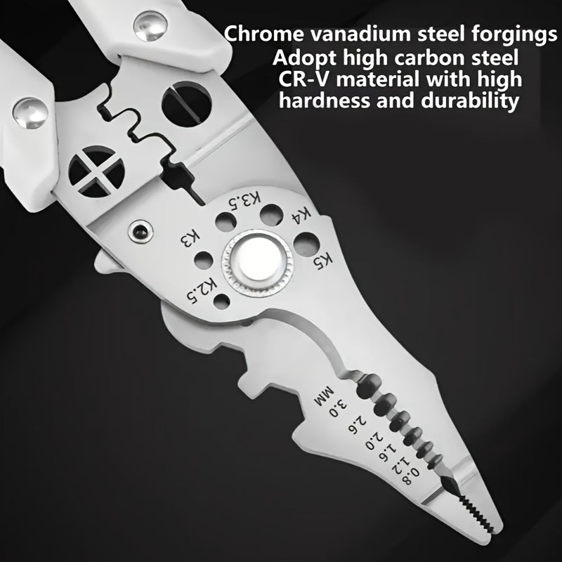 Тяжёлые ножницы и стриппер из нержавеющей стали для электриков