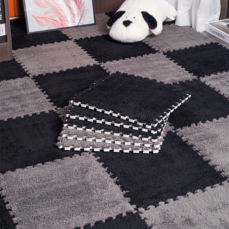 Набор из 20 моющихся в руке полиэстеровых ковриков из ЭВА с зацепками для спальни и дома, размер 29,97 см