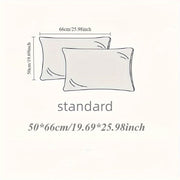 Satin Pillowcase 100% Polyester Solid Color Breathable Cooling Envelope Closure
