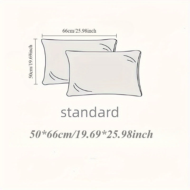 Satin Pillowcase 100% Polyester Solid Color Breathable Cooling Envelope Closure