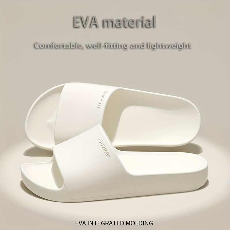 EVA Slaydlar - Ichki/tashqi foydalanish uchun sirpanmaydigan, qulay ochiq barmoq sandallari, hammom va norasmiy kiyimlar uchun ideal.