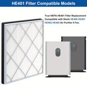 Shark HE4 seriyasi uchun almashtirish True HEPA filtri, H13 bilan mos keladi, HE401, HE402, HE405 modellari uchun mo'ljallangan yuqori samarali havo tozalagich filtri - mustahkam plastikdan tayyorlangan