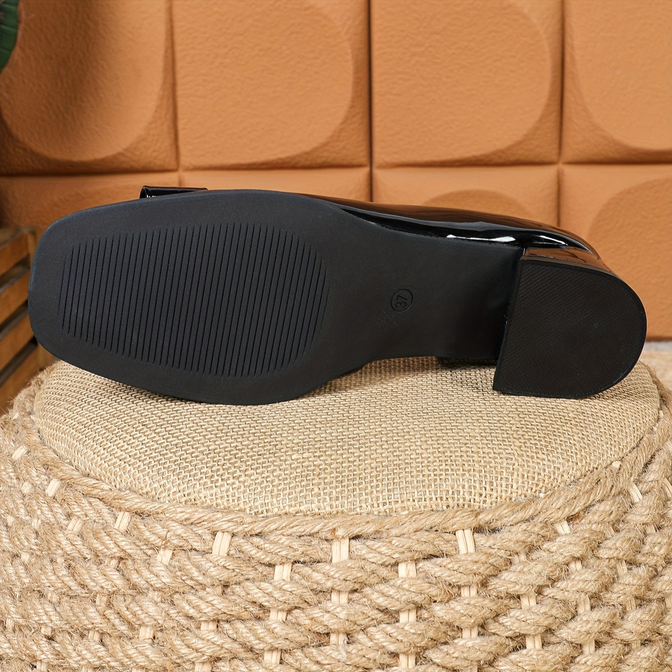 Women's Breathable Chunky Heel Shoes for Casual and Office Wear