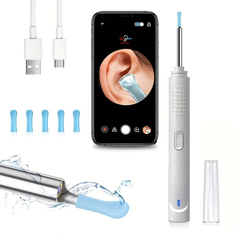 Earwax Removal Kit with Camera Rechargeable Ear Cleaner for Home Use