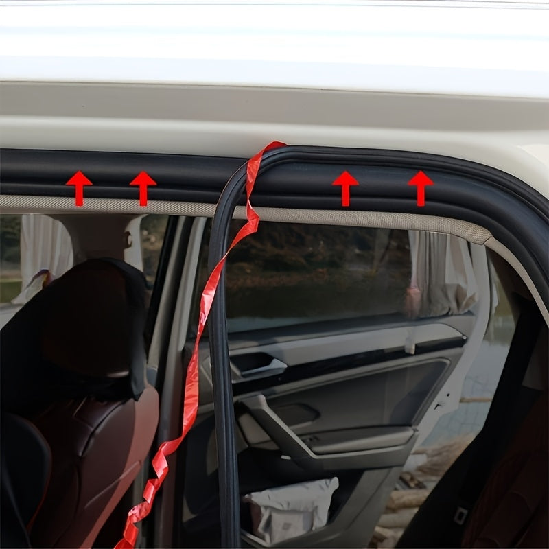Rubber Car Door Seal Strip Double Layer Noise Reduction Vibration Dampening