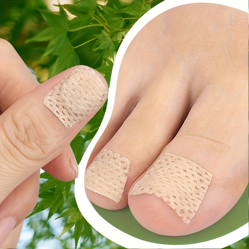 Women Invisible Toe Nail Stickers Set 17 Pairs Breathable Lightweight