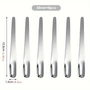 Set of 6 Stainless Steel Coffee Spoons for Desserts, Small Scoops, Stirring