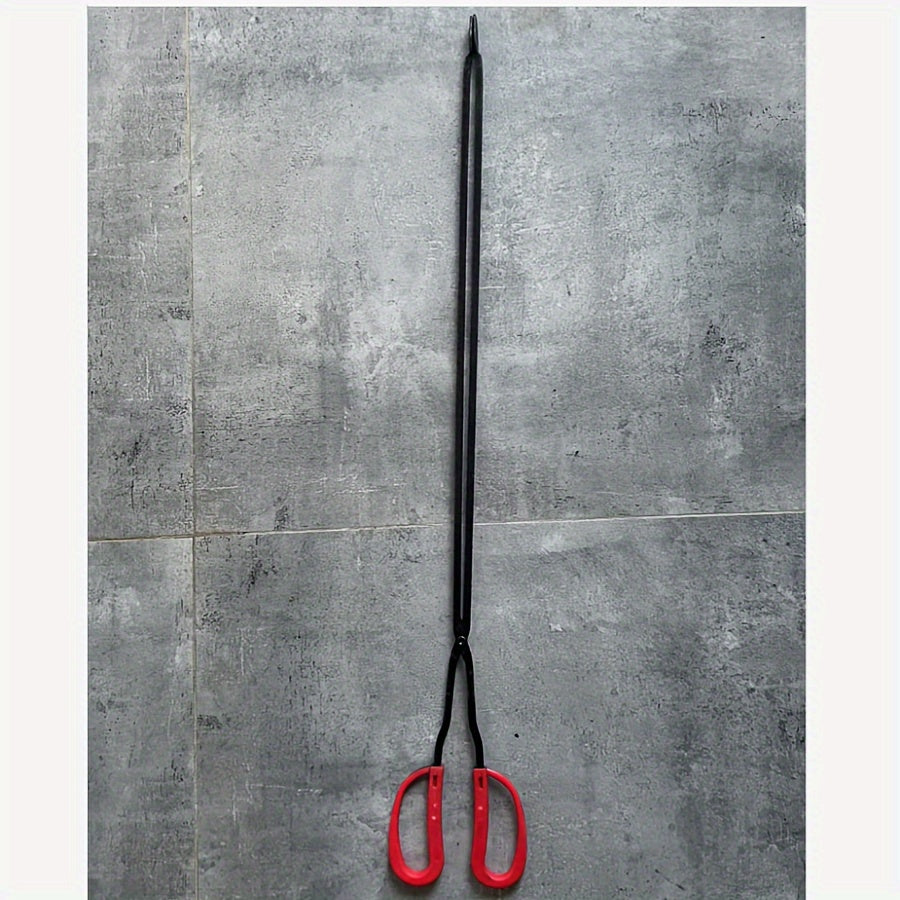 Adjustable Iron Fireplace Tongs for BBQ Camping and Grilling 60-70cm