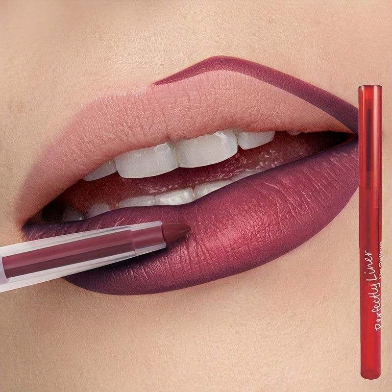 Lápiz labial mate nude para mujer, lápiz de labios de larga duración, a prueba de agua