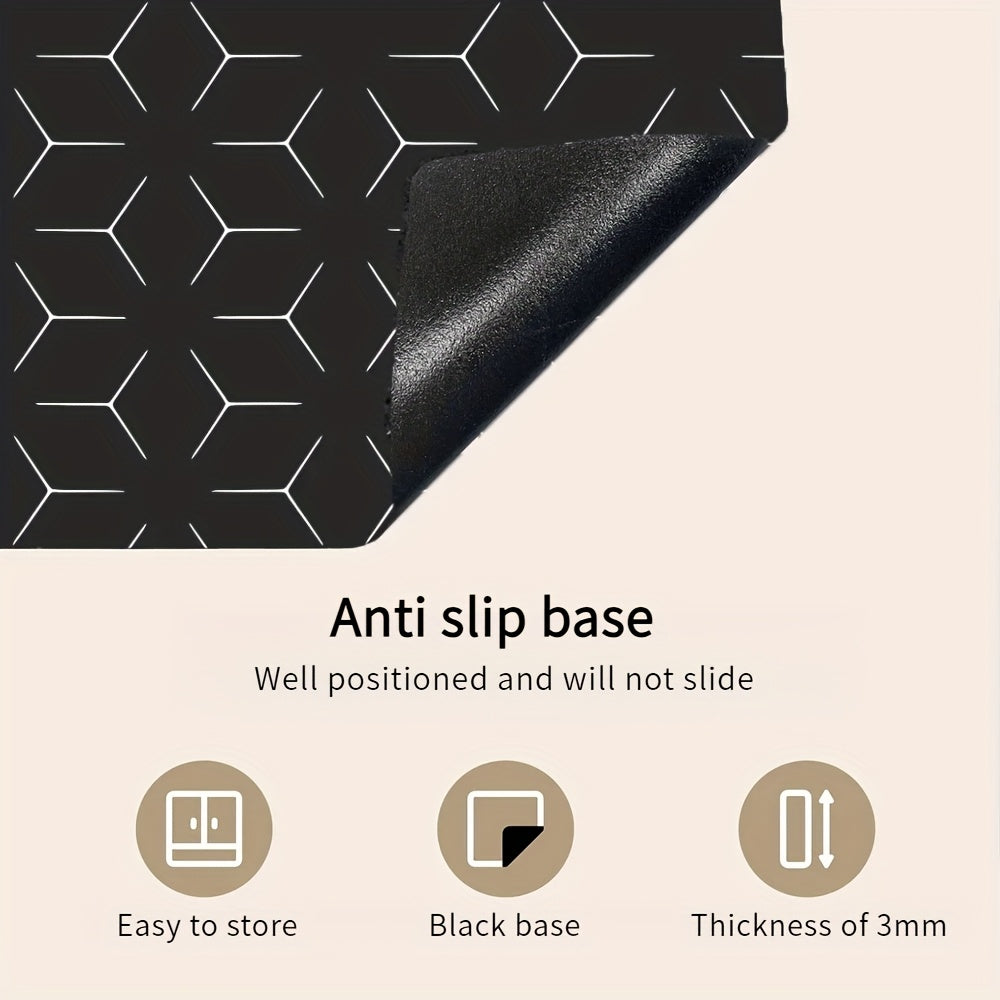 Induksion pechka mato anti-slip PVC qoplamasi 60.96x52.07cm qirqishga chidamli