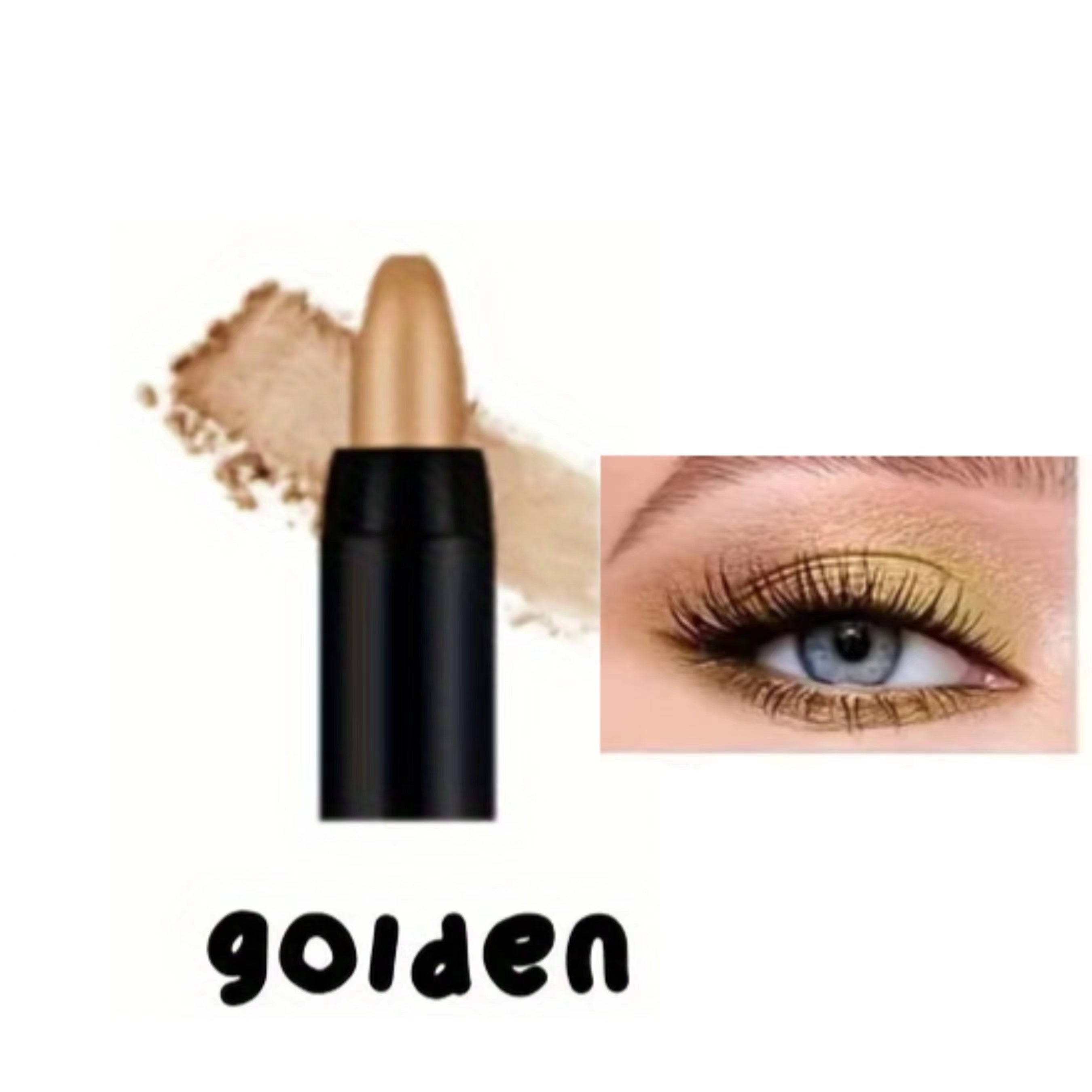 Lápiz de sombra de ojos monocromático con brillo para mujer, resistente al agua, acabado brillante, maquillaje de ojos de alta luminosidad