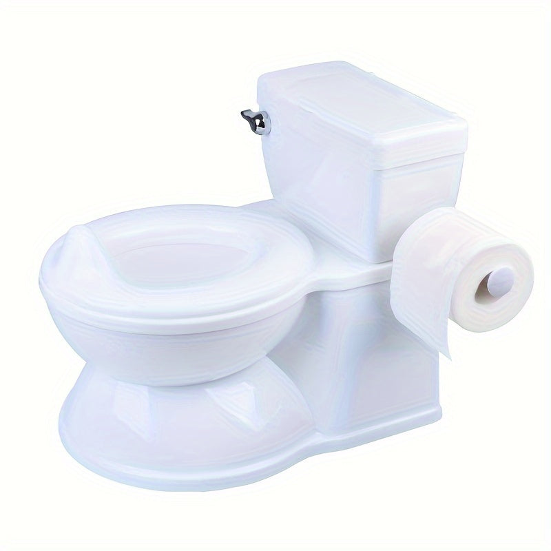 Children's Small Potty Training Toilet with Wet Wipe Holder and Flush Sound
