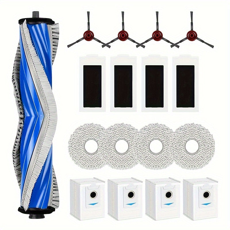 Ecovacs Deebot T30S/T30S PRO robot tozalagichi uchun 17 ta aksessuar to'plami, asosiy cho'tka, chang sumkalari, matolar, filtrlar va yon cho'tkalarni o'z ichiga oladi. (T30S Combo bilan mos kelmaydi)