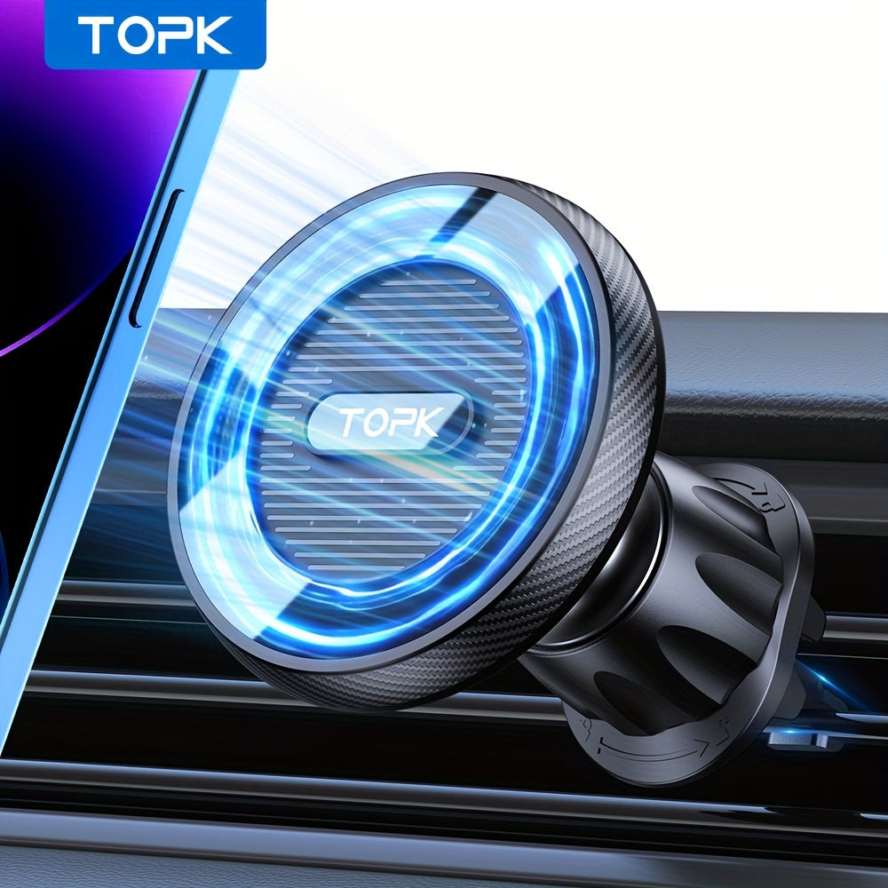 Magnitli avtomobil telefon uchun o'rnatish Premium qo'llab-quvvatlash, bitta qo'l bilan ishlash, qora metall halqa