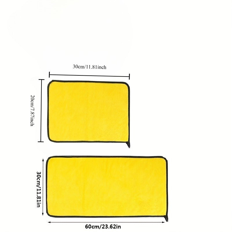 2 ta mikrotoʻlqinli avtomobilni tozalash matosi toʻrt tomonlama yutuvchi, tez quriydigan