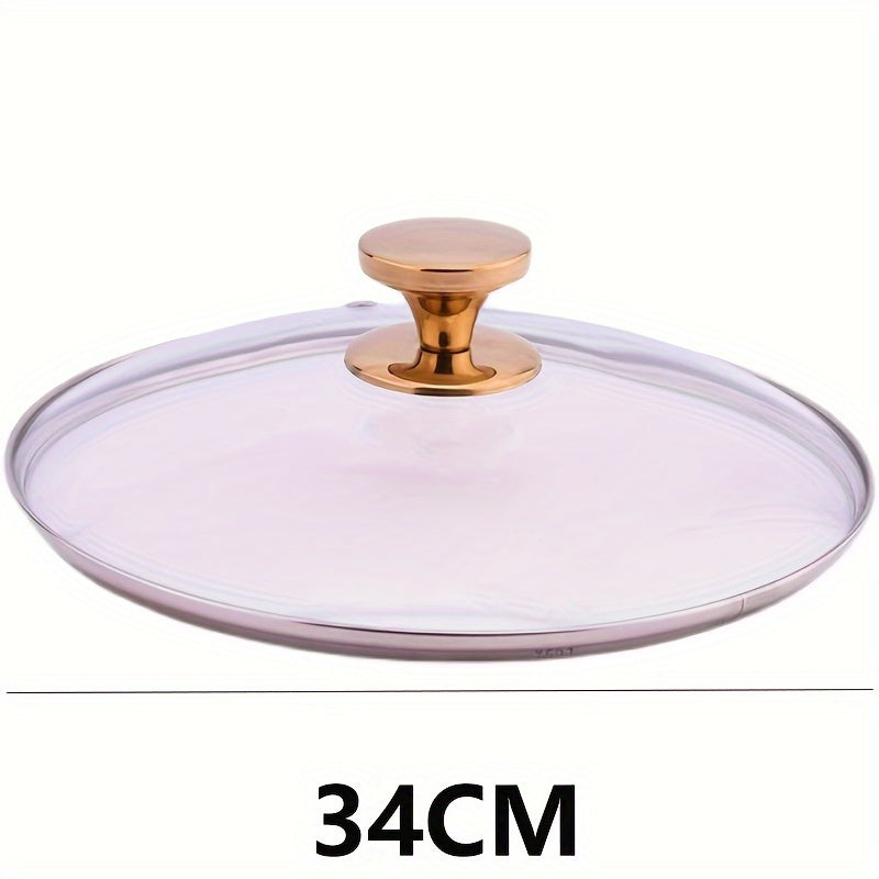 Tempered Glass Lid for Wok and Soup Pot Durable Explosion-Proof Universal Fit