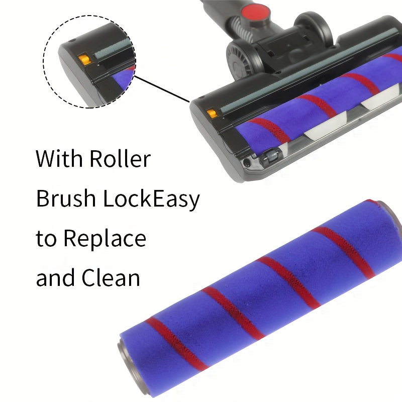 V7 V8 V10 V11 V15 Qattiq Polni O'zgartirish uchun Chang Soruvchi Bosh, 4 LED Chiroq bilan, Qattiq Pollar va Past To'plangan Gilamlar uchun Elektr Chang Soruvchilar bilan Mos, Zaryadsiz Quvvat Rejimi, Batareya Kerak emas