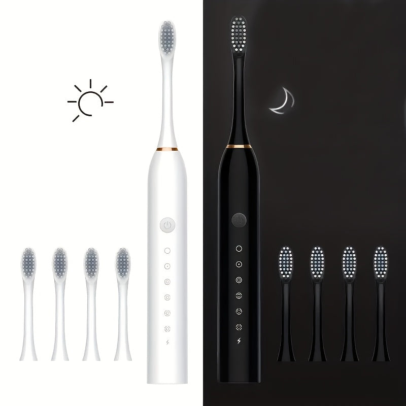 Qayta to'ldiriladigan Sonic Elektr Toothbrush Yumshoq Qovurg'a To'liq Avtomatik Tish Tozalovchi