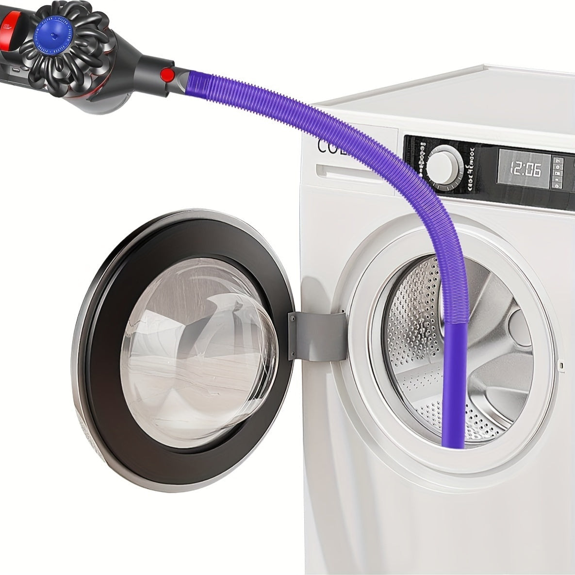 Universal Dryer Vent Cleaning Kit with Vacuum, 2-Piece, Compatible with V6-V15