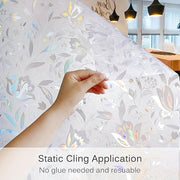 Privacy Window Film Electrostatic PVC Glass Sticker for Home Office Decor