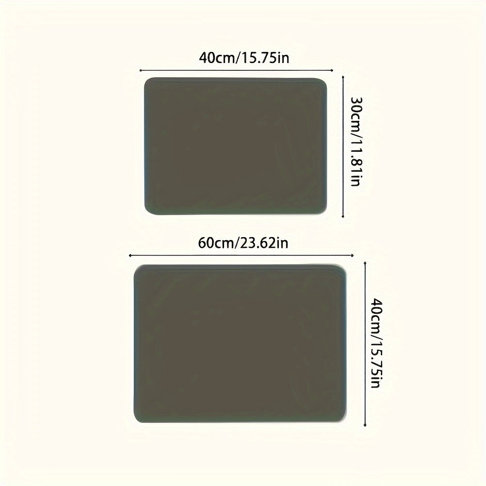 Ultra-Absorbent Rubber Drying Mat with Non-Slip Surface and Splash Guard