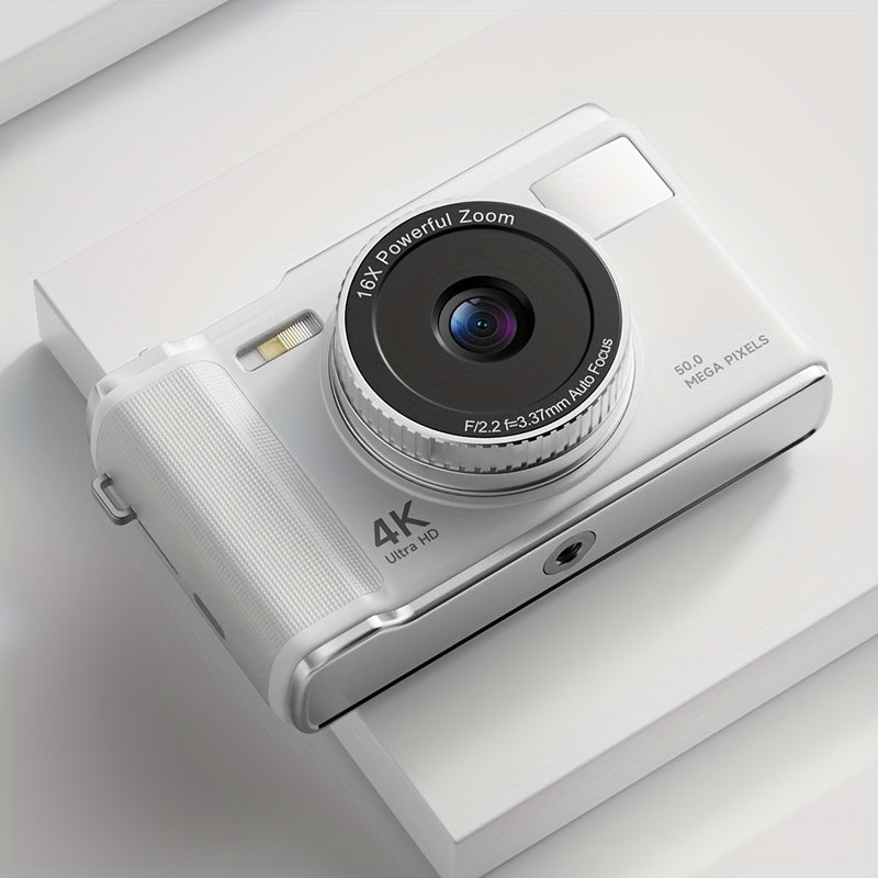 Digital Camera for Teens 4K UHD 16X Zoom 2.8 Inch FHD Screen 32GB Card