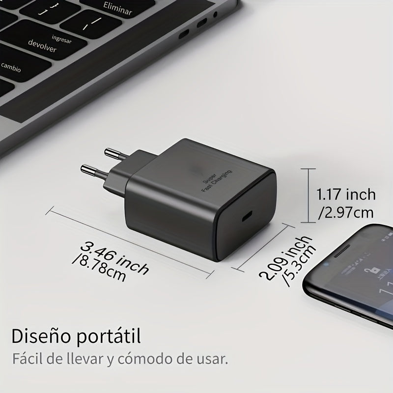 45W USB C Fast Charger for iPhone Samsung Xiaomi European Plug