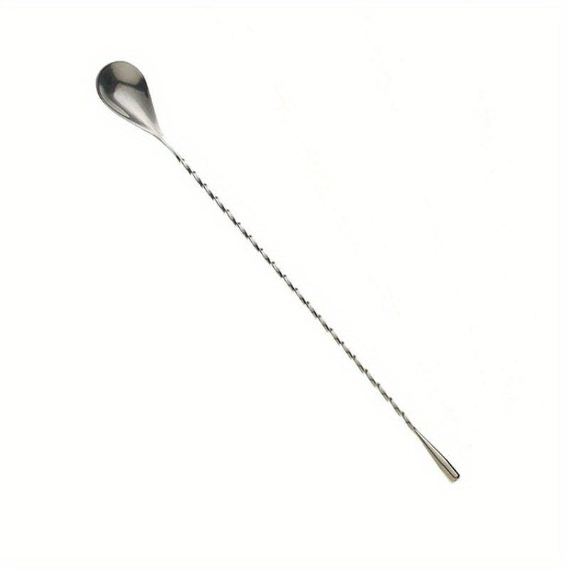 Stainless Steel Spiral Cocktail Spoon 12-Inch Handle Bar Barware Tool