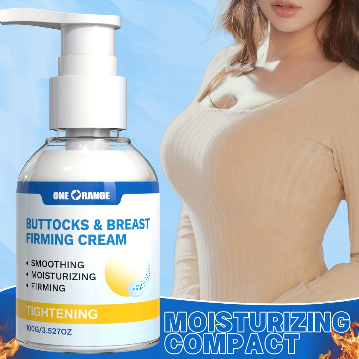 Body Firming Cream for Women with Jojoba and Caffeine Hydrates and Lifts Skin