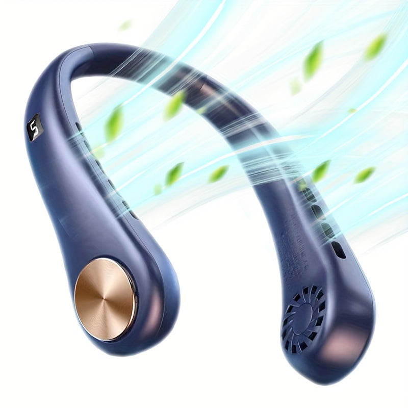 Mini Personal Bladeless Fan with USB Rechargeable 3 Speeds LED Display