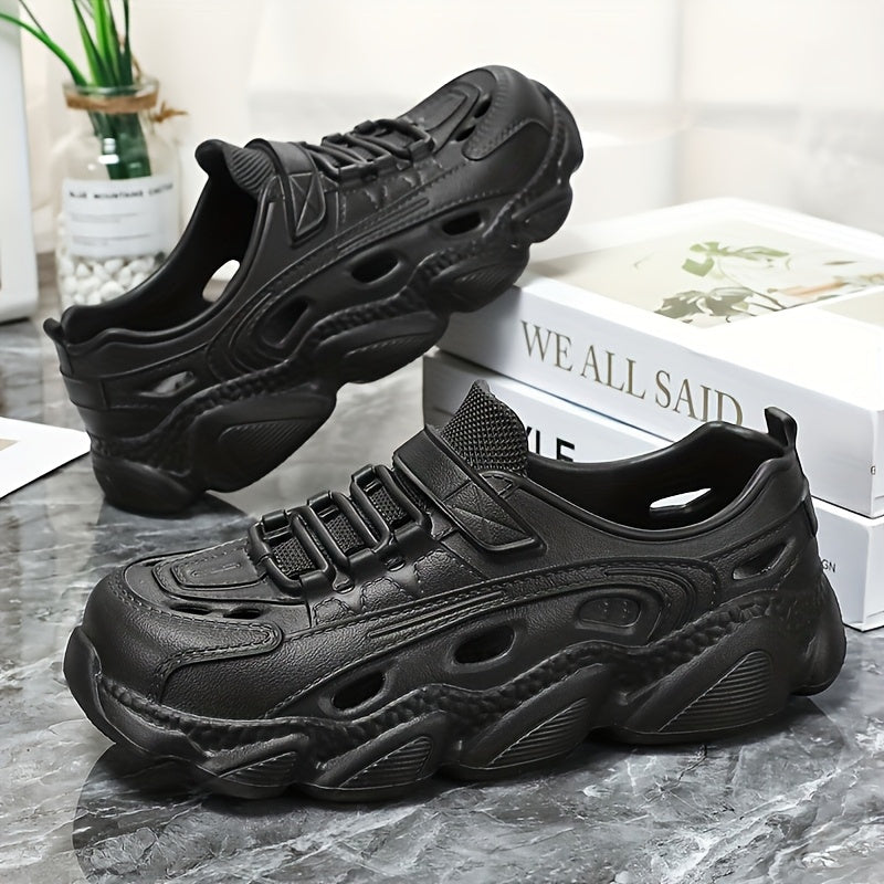 Unisex Breathable Lightweight Casual Sneakers with Non-Slip Sole Black