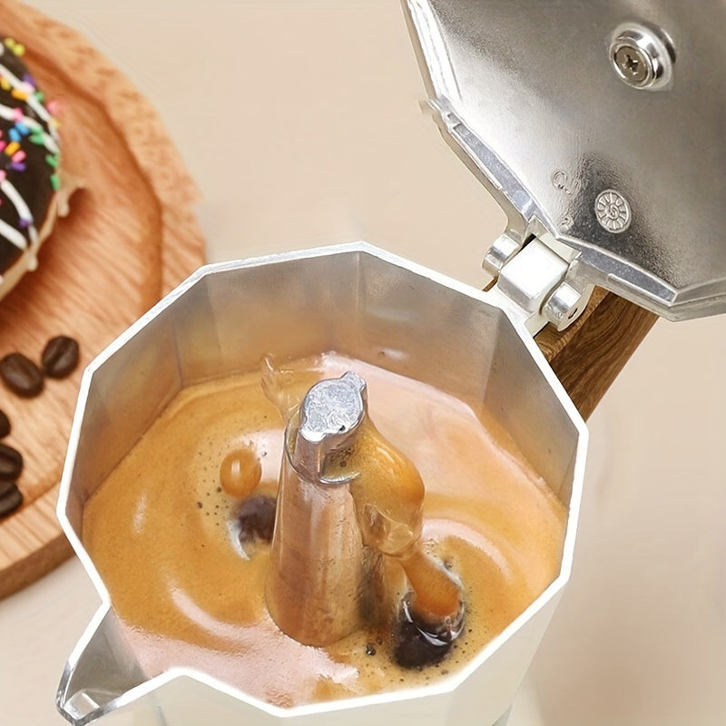 Mini Espresso Maker 50ml Metal Coffee Percolator for RV Travel Camping