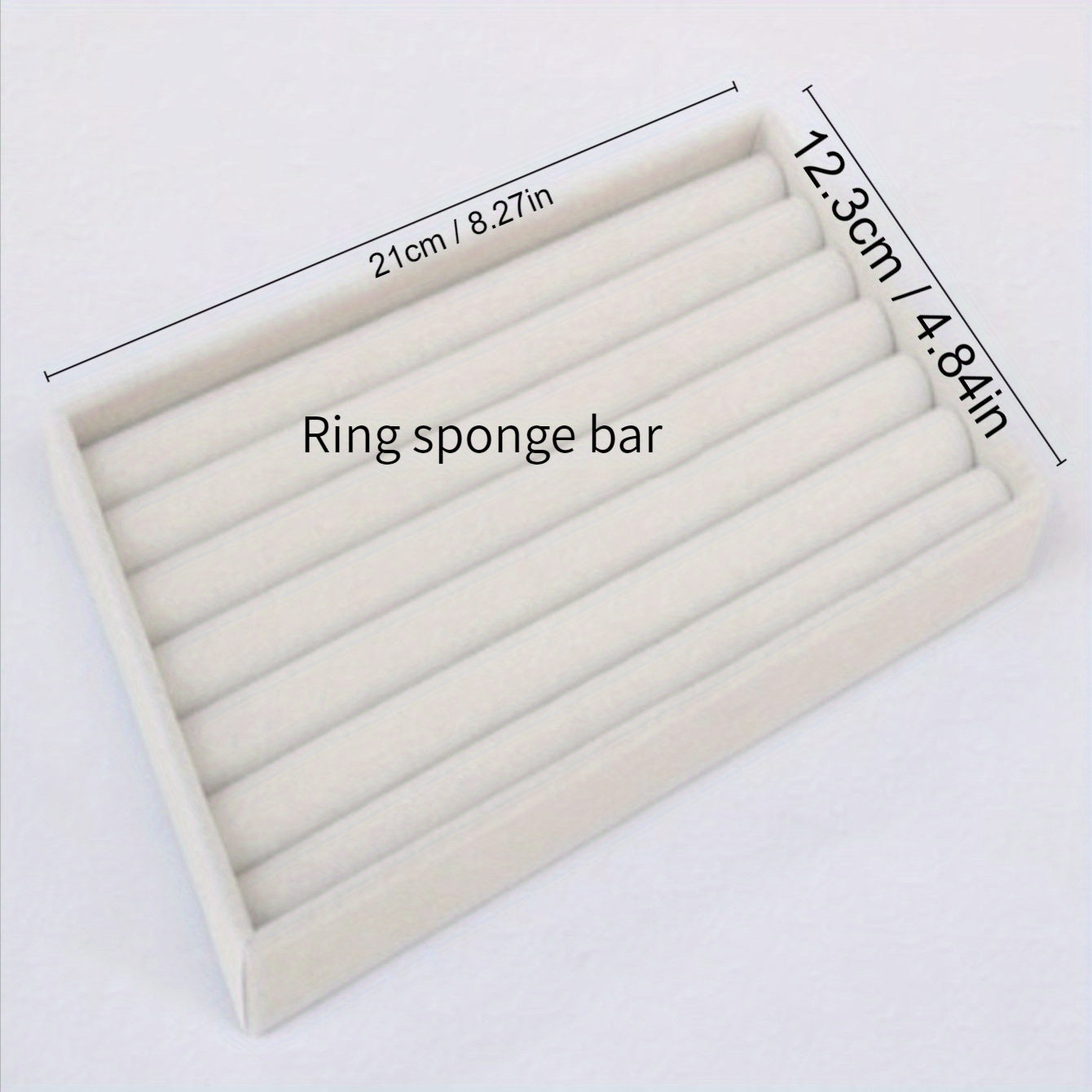 Flannelette Jewelry Tray Organizer for Necklaces Rings Bracelets 21cm