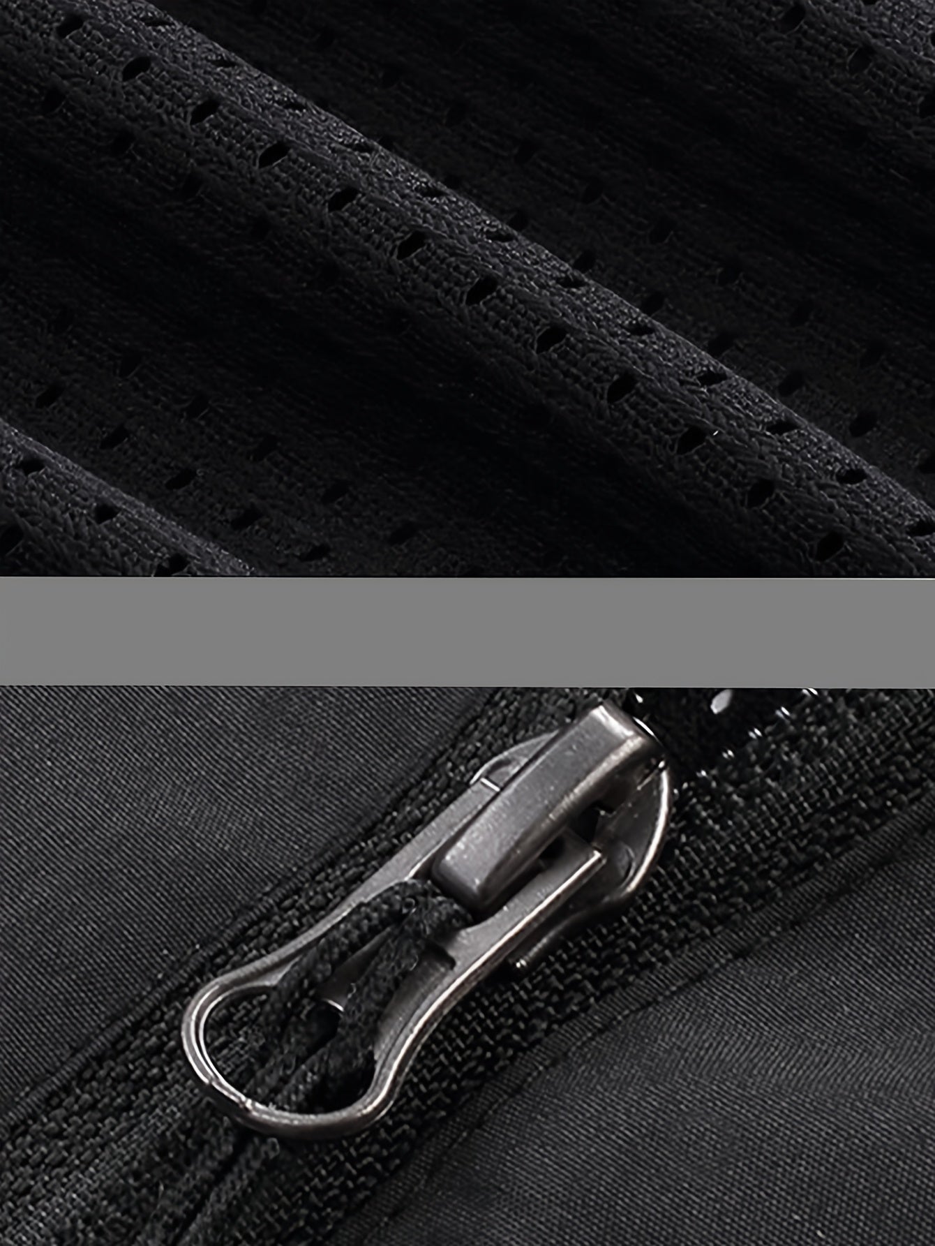 Men's Lightweight Windproof Hooded Jacket with Reflective Straps Mesh Panels Geometric Pattern