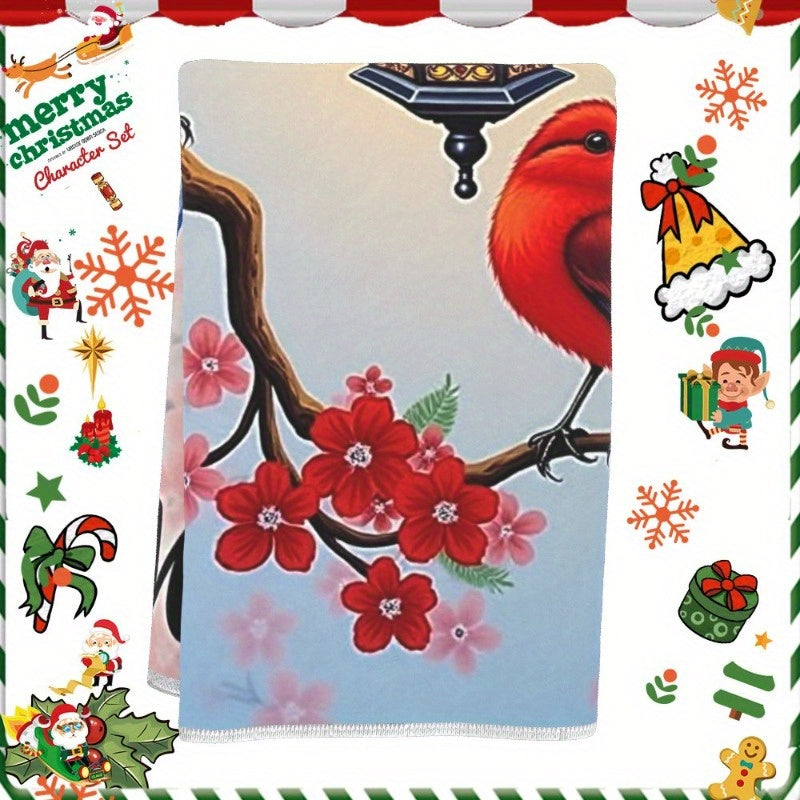 Toalla de Navidad 18x66cm Suave Decoración festiva para vacaciones en casa Invierno